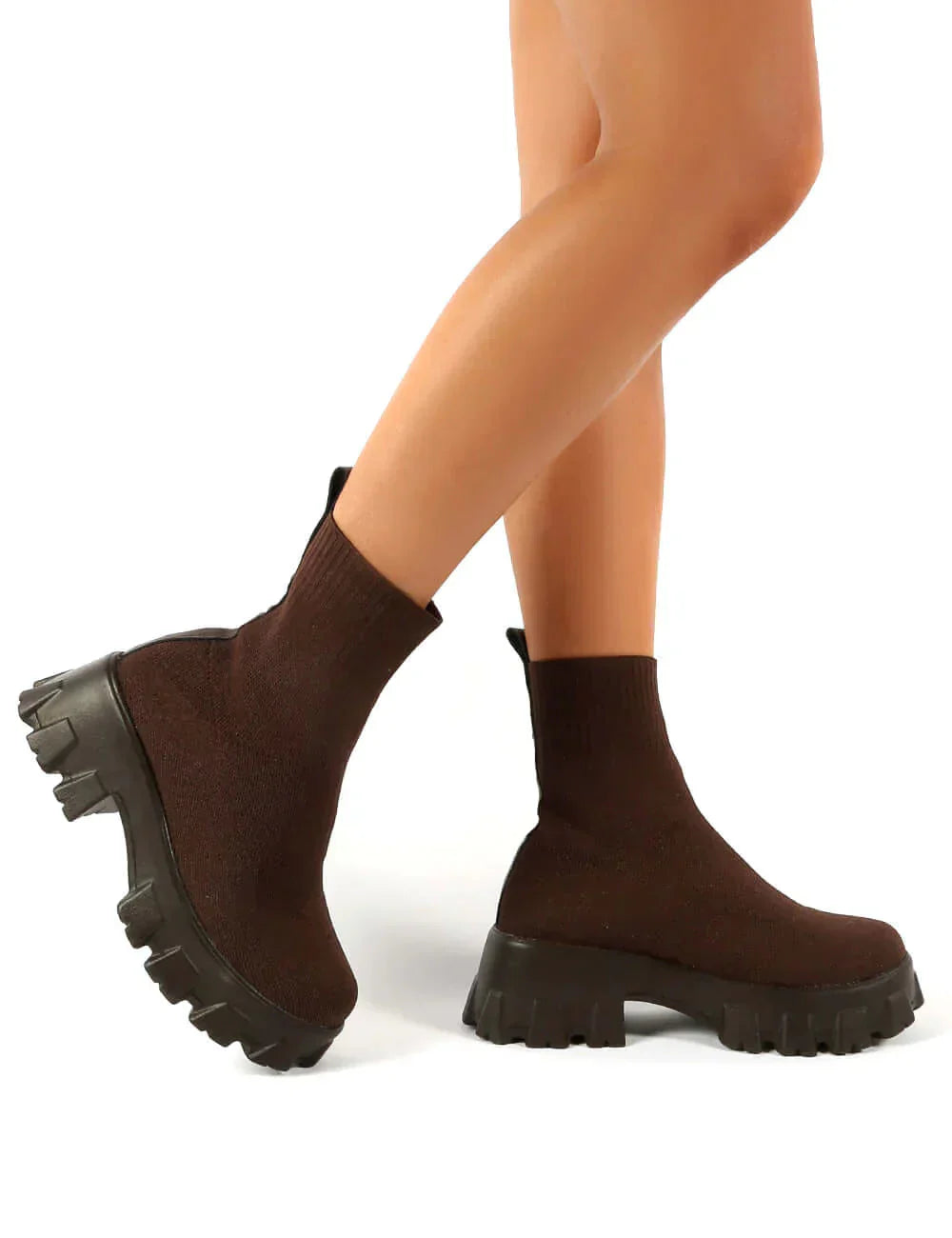 EOS | Klobig Plateau Sockenstiefel Damenstiefel