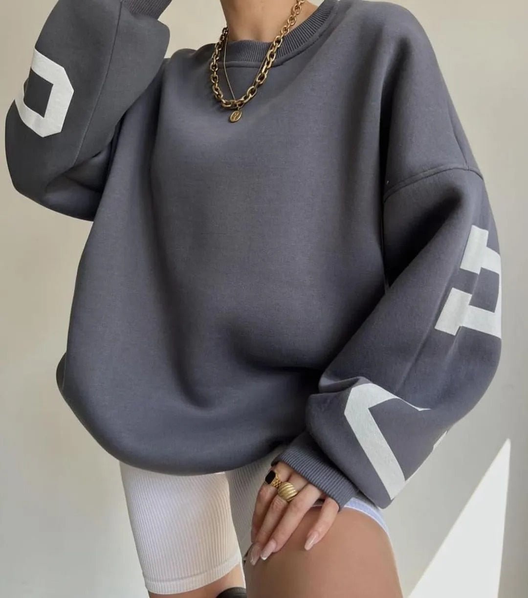 EOS | Übergroßes Sweatshirt kuscheliges, locker sitzendes Damen Sweatshirt