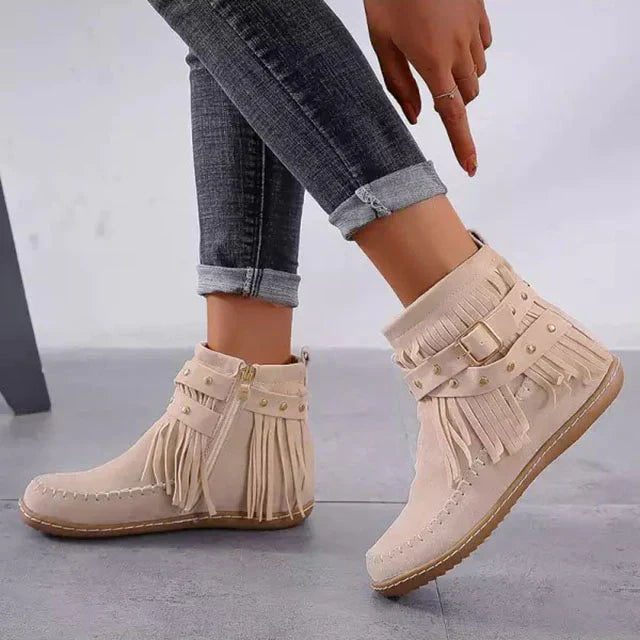 EOS | Vintage Fransen Stiefeletten