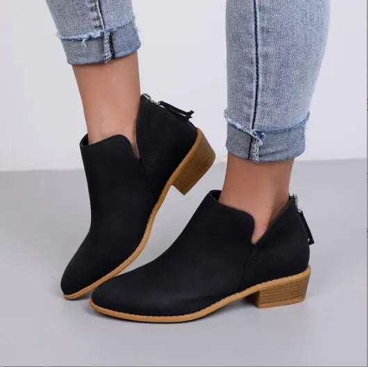EOS | Stylische Wildleder Stiefeletten mit