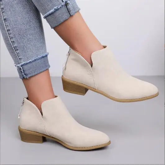 EOS | Stylische Wildleder Stiefeletten mit