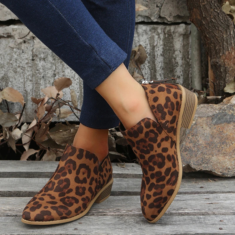 EOS | Stylische Wildleder Stiefeletten mit