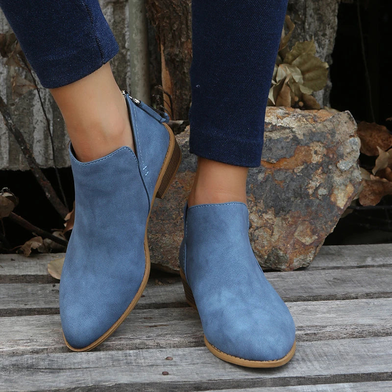 EOS | Stylische Wildleder Stiefeletten mit