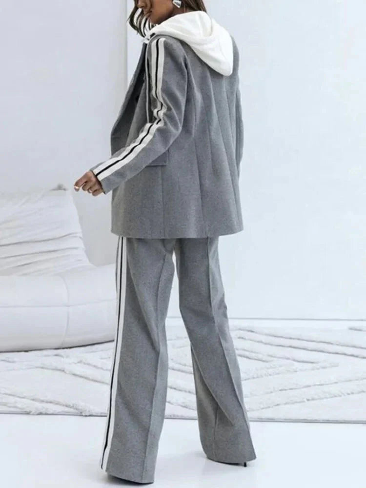 EOS | Set Casual Weites Bein Blazer Set Co Ord Set Frauen