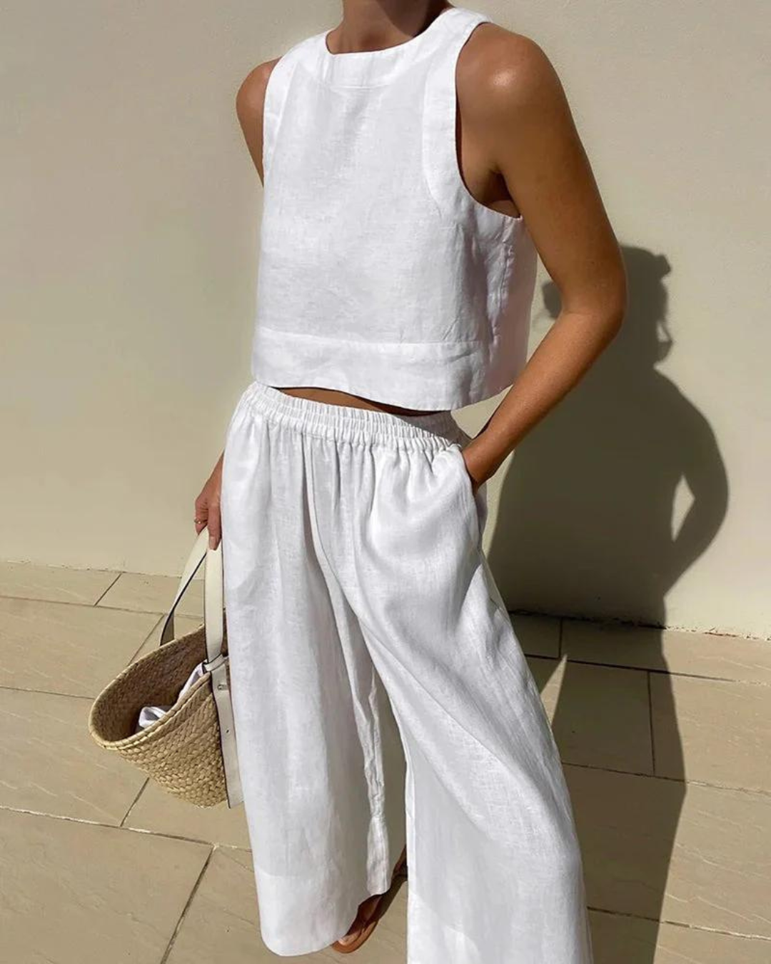 EOS | Set Passendes Crop Top und weite Hose für Frauen für den Sommer
