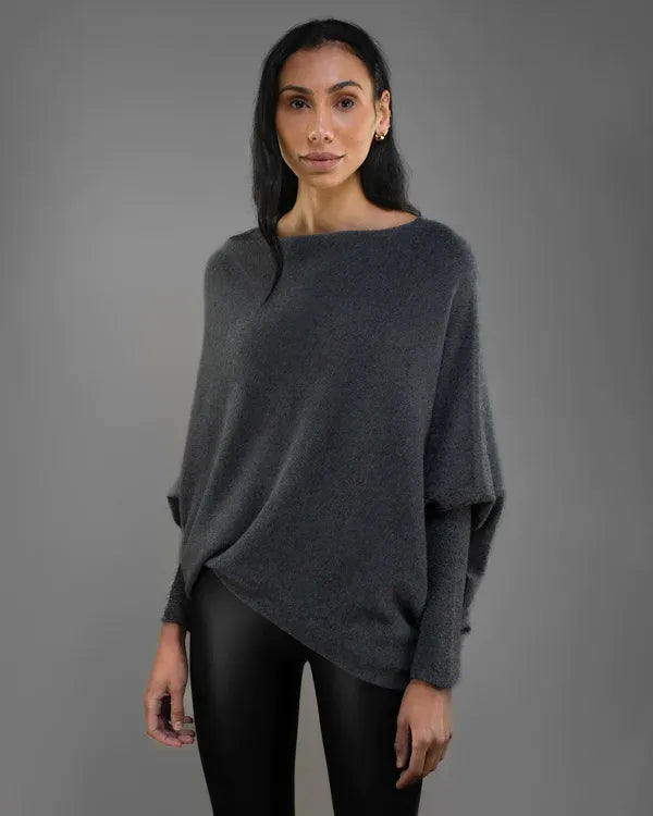 EOS | Asymmetrischer Cloud Drapierter Pullover