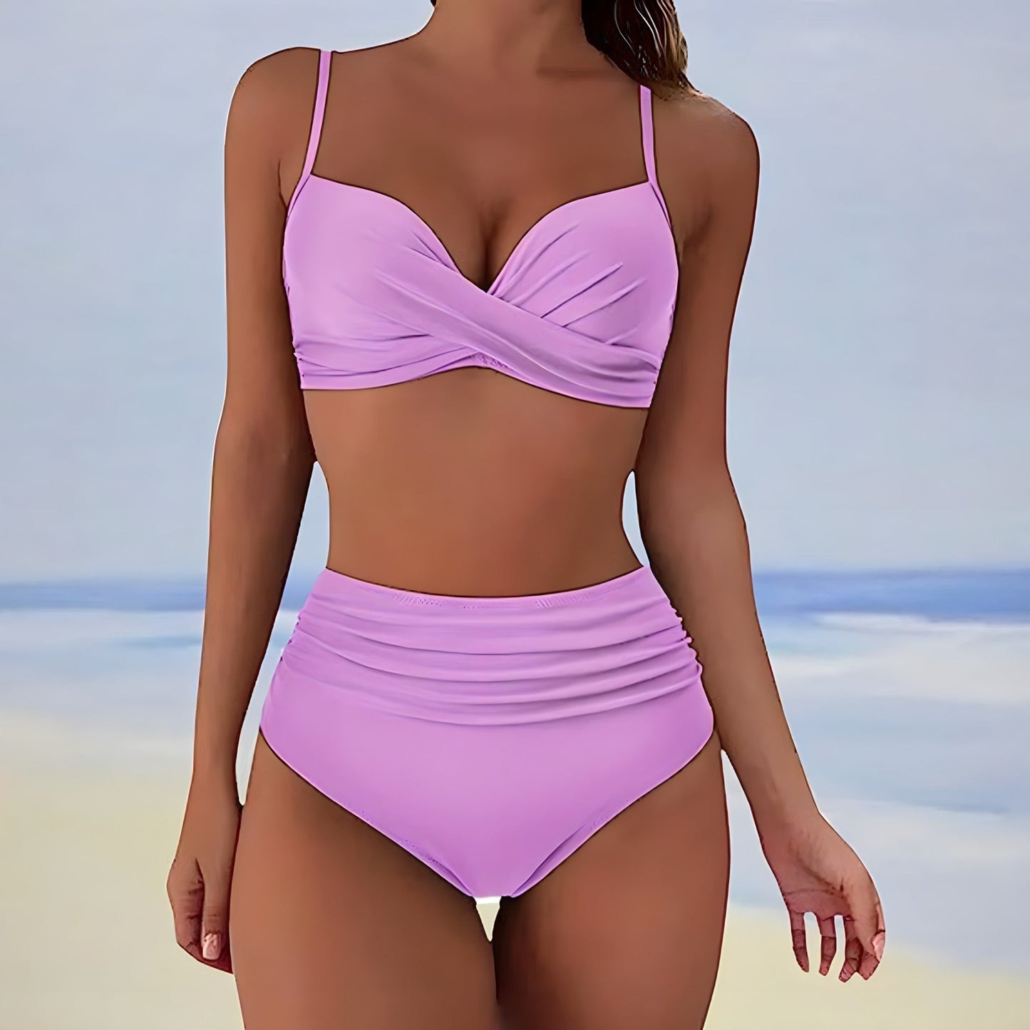 EOS | Bikini mit hoher Taille für Damen, Sommer Bademode