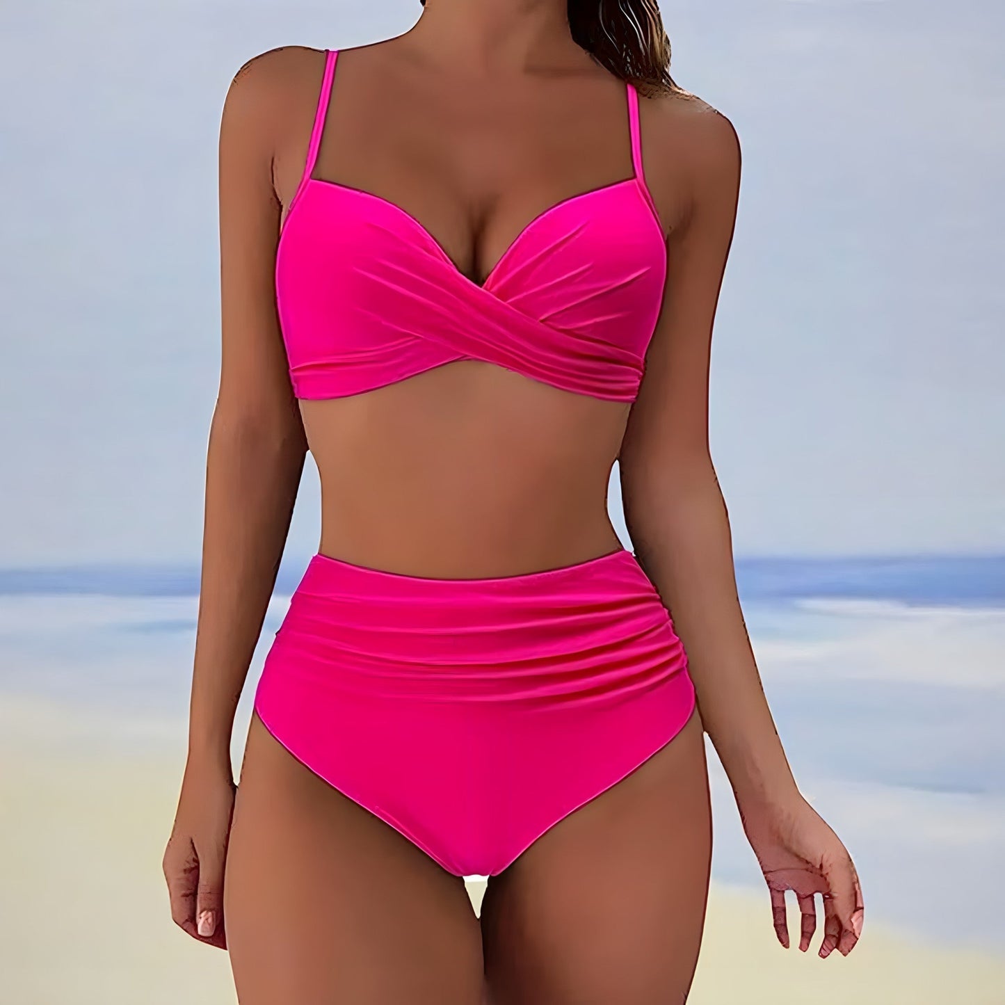 EOS | Bikini mit hoher Taille für Damen, Sommer Bademode