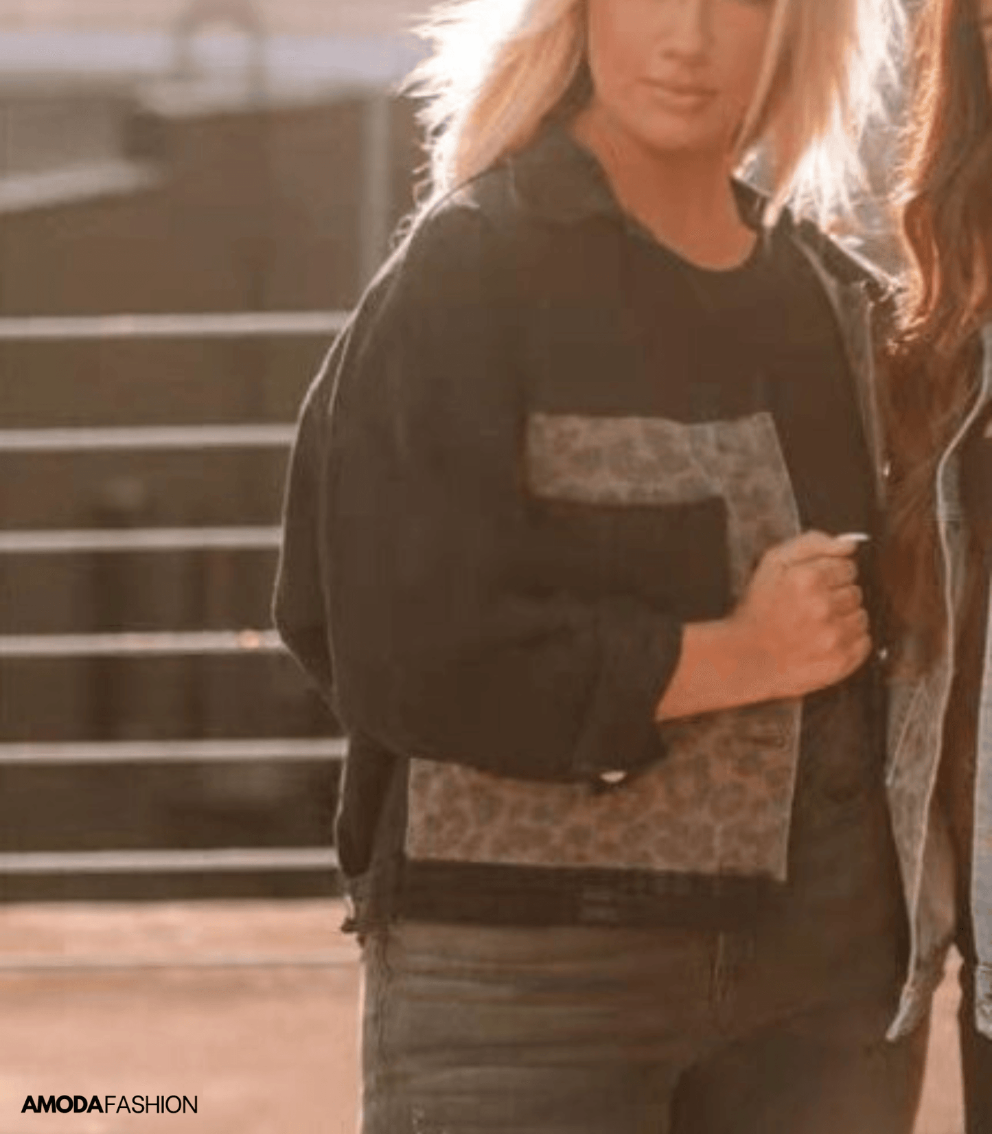 EOS | Jeansjacke mit Leopardenmuster