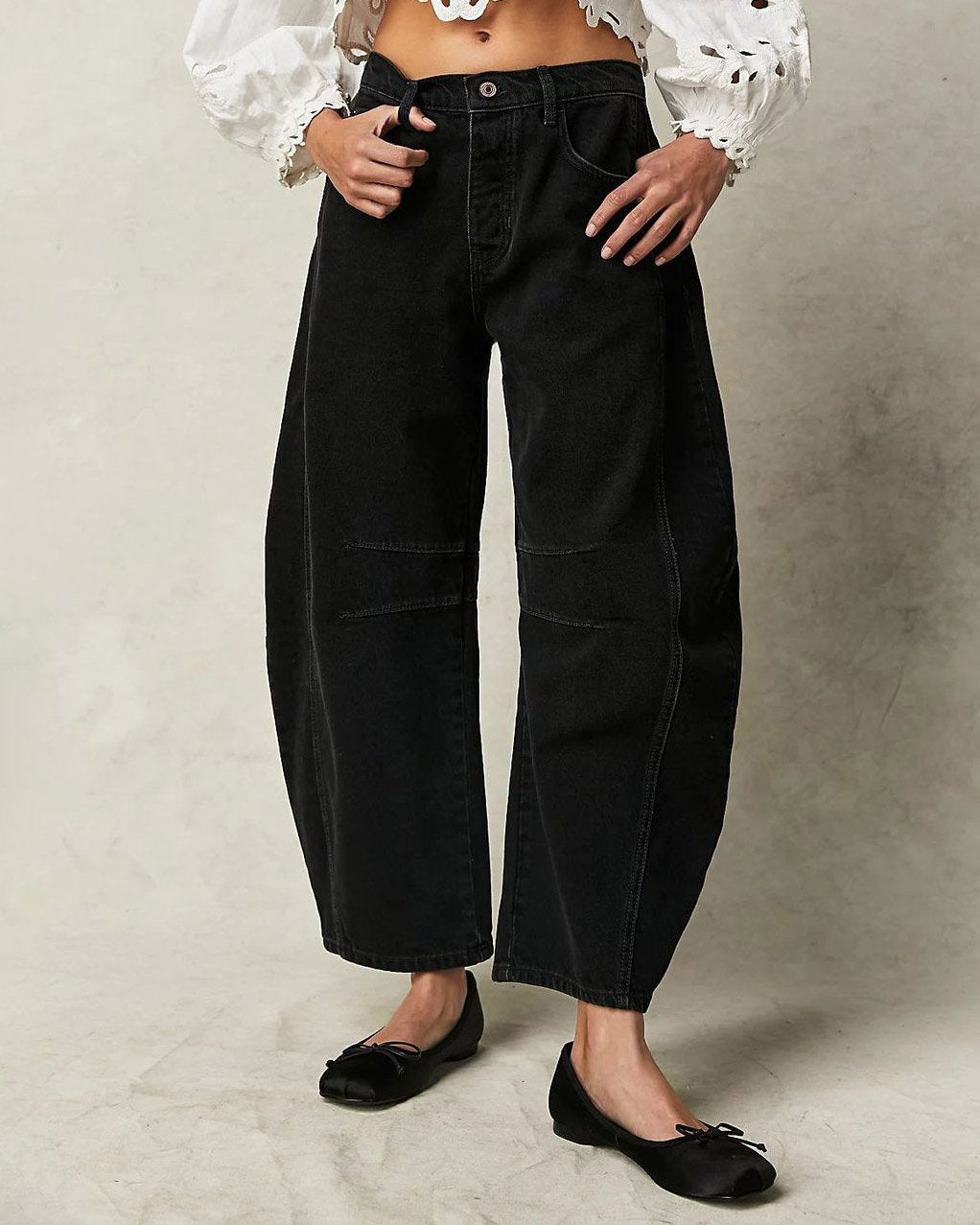 EOS | Mid Rise Barrel Jeans für Damen