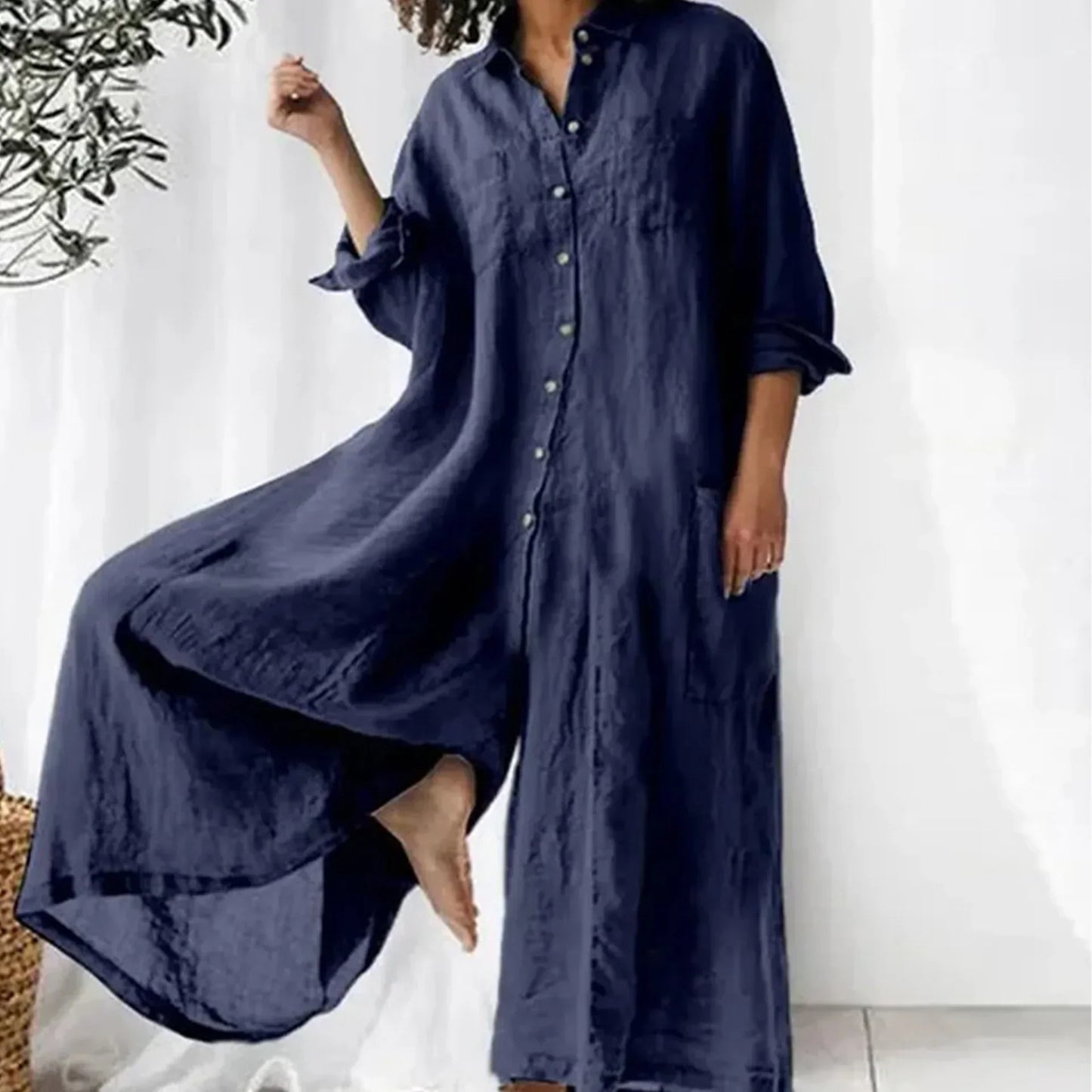 EOS | Zeitloser Leinen-Jumpsuit für Damen
