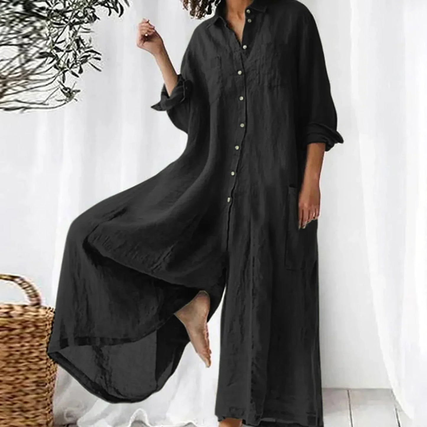 EOS | Zeitloser Leinen-Jumpsuit für Damen
