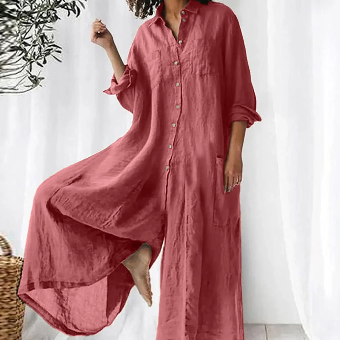 EOS | Zeitloser Leinen-Jumpsuit für Damen