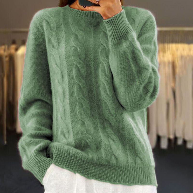EOS | stylischer Pullover für Damen im Kabelstrickdesign