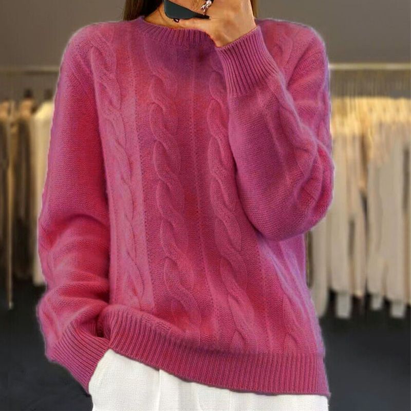 EOS | stylischer Pullover für Damen im Kabelstrickdesign