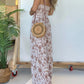 EOS | 2024 New Floral Hosenträger Jumpsuit mit weitem Bein