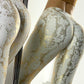 EOS | Damen Leggings mit hoher Taille und bronziertem Schlangenhautmuster