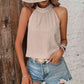 EOS | Neckholder-Top mit Punktedetail