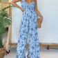 EOS | 2024 New Floral Hosenträger Jumpsuit mit weitem Bein