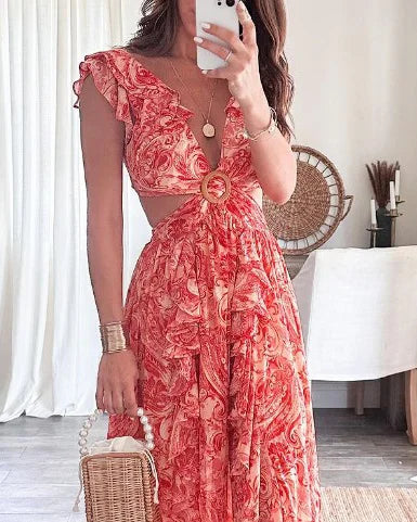 EOS - Rüschenkleid mit Schlitz