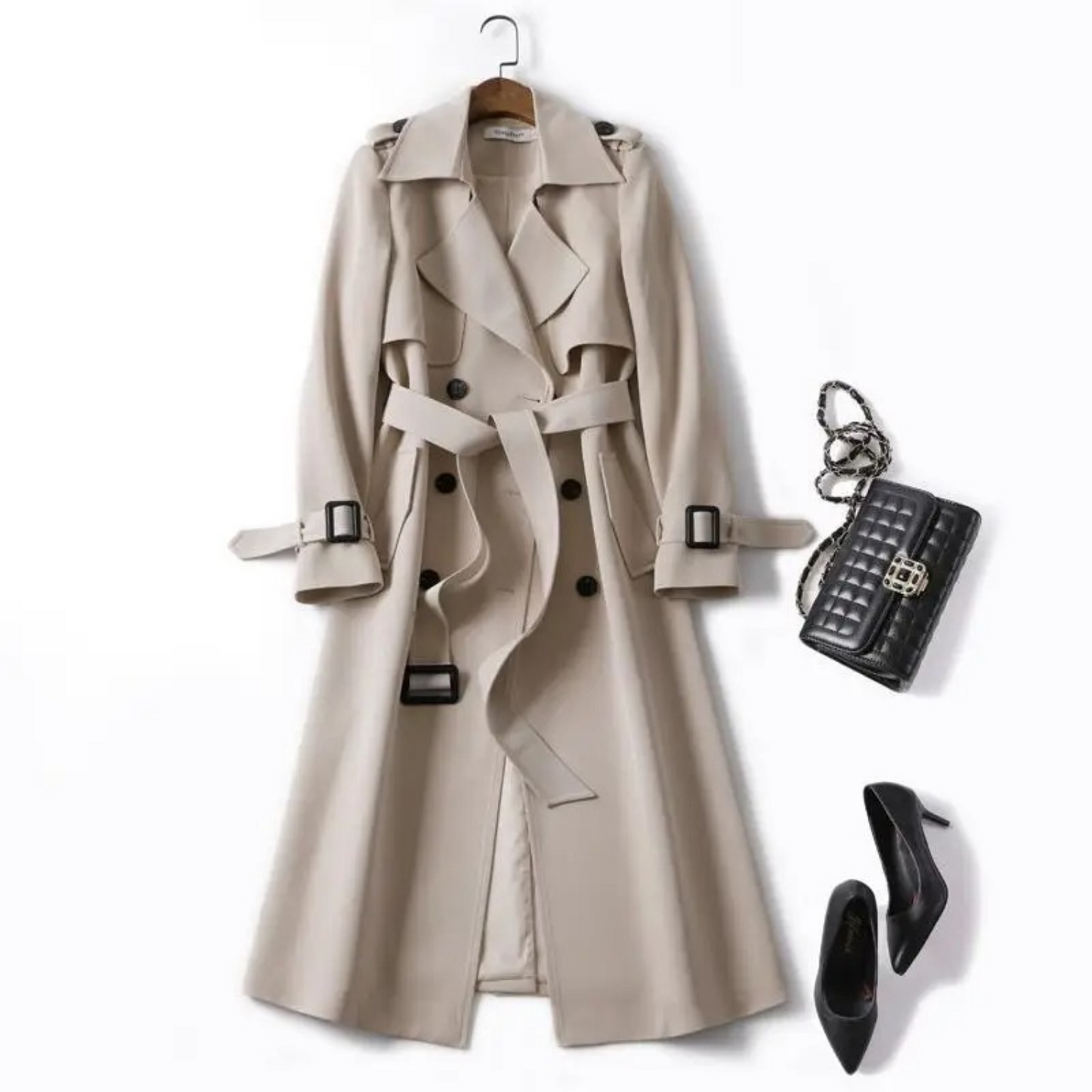 EOS | Eleganter Langer Trenchcoat mit