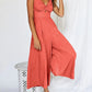 EOS | V-Ausschnitt Hochtaillierter Jumpsuit