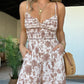 EOS | 2024 New Floral Hosenträger Jumpsuit mit weitem Bein