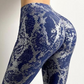EOS | Damen Leggings mit hoher Taille und bronziertem Schlangenhautmuster