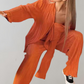EOS | Women's plissierte 2 Stück Hosen Set