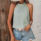 EOS | Neckholder-Top mit Punktedetail