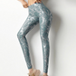 EOS | Damen Leggings mit hoher Taille und bronziertem Schlangenhautmuster