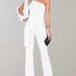 EOS | Luxuriöser Jumpsuit mit Schleifengürtel und Glitzerdetail