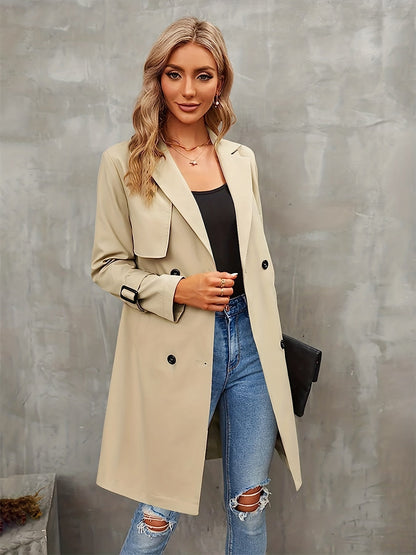 EOS | Eleganter Klassischer Doppelreihiger Trenchcoat