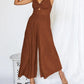 EOS | V-Ausschnitt Hochtaillierter Jumpsuit
