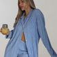 EOS | Women's plissierte 2 Stück Hosen Set