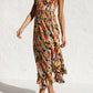 Buntes Midikleid