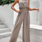 EOS | Ärmelloser Jumpsuit mit aufhängendem Halsband