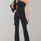 EOS | Luxuriöser Jumpsuit mit Schleifengürtel und Glitzerdetail
