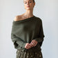 EOS | Asymmetrischer Cloud Drapierter Pullover