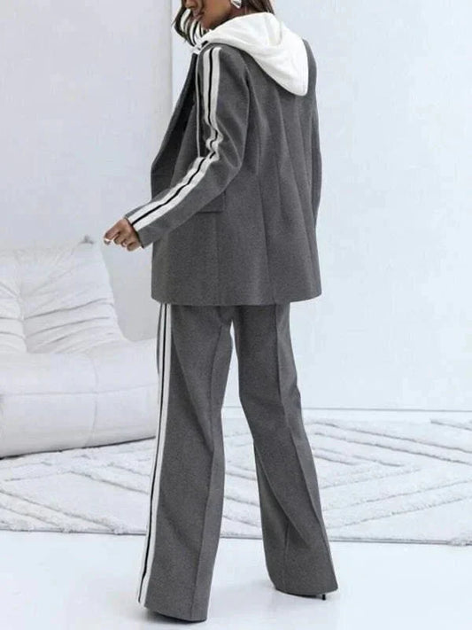 EOS | Ord Set Blazer für Damen und weite Jogginghose Zweiteiler