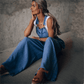 EOS | Overall Frauen ärmellose lockere Passform EOS | Jumpsuit mit weitem Bein