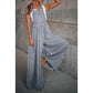 EOS | Overall Frauen ärmellose lockere Passform EOS | Jumpsuit mit weitem Bein