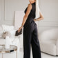 EOS | Jumpsuit ärmellos V Ausschnitt weit geschnittener Jumpsuit Damenbekleidung