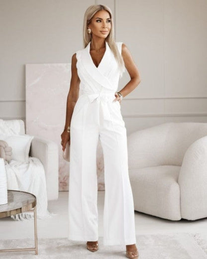 EOS | Jumpsuit ärmellos V Ausschnitt weit geschnittener Jumpsuit Damenbekleidung