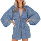 EOS | Playsuit mit Schleife Schwarz Braun