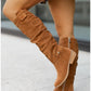 EOS | Stiefelette - Bequeme Wildleder-Ankle Boots mit Niedrigem Absatz für Damen