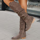 EOS | Stiefelette - Bequeme Wildleder-Ankle Boots mit Niedrigem Absatz für Damen