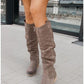 EOS | Stiefelette - Bequeme Wildleder-Ankle Boots mit Niedrigem Absatz für Damen