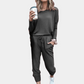 EOS | Set Langarm Lockere Passform Lounge Set Co Ord Set für Damen