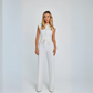 EOS | Elegant Taillenbinde Weite Beinpartie Ärmelloser Damen Overall